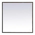 Elegant Decor Pier 27X36" Modern Aluminum Led Mirror Black New. Price: $434.00.