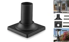 Heavy Duty Post Light Adapter, Hwh Cast Aluminum Pier Mount Base BLACK-1 Pack New. Price: $64.25.