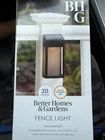 Better Homes & Gardens Solar Black Led Deck Fence Light 20 Lumen Nico Collection New. Price: $24.00.