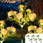 Topvelo Solar Garden 6 Packs, 42 Leds Outdoor Lighting With Hibis... New. Price: $71.20.