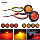 5PCS Red + Amber 3/4?? Round Side Led Indicator Bullet Marker Trailer Light New. Price: $12.99.