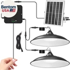 Solar Shed Light Indoor Outdoor, Dual Lamp 2000LM Daytime Available Pendant New. Price: $82.00.