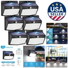 Elegant Solar Security Lights With Motion Sensor Waterproof 6-PACK For Gardens New. Price: $37.99.